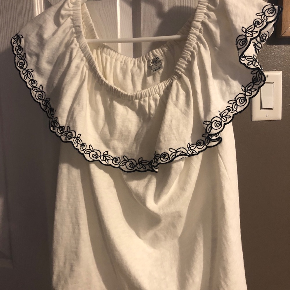 Jcrew factory off the shoulder top